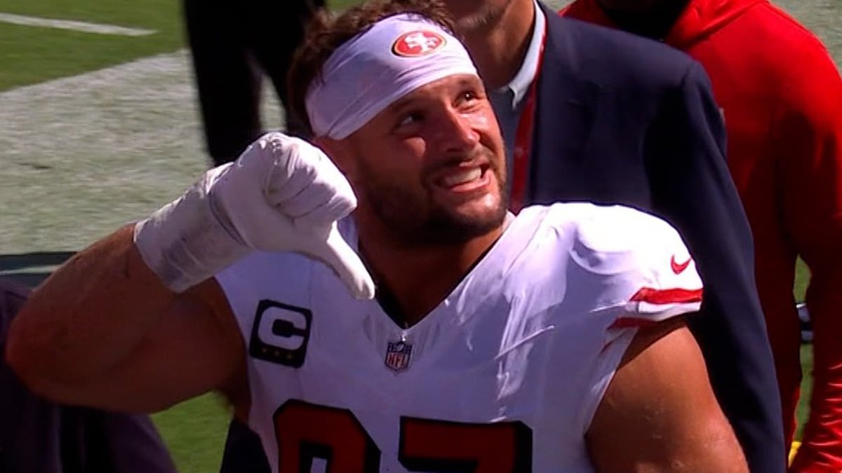 Nick Bosa suffers season-ending ACL tear in 49ers' win over Cardinals