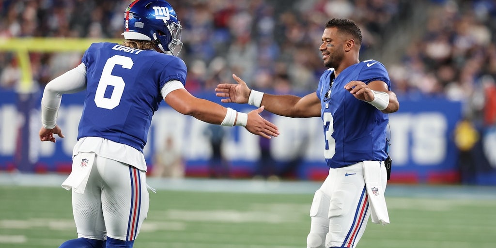 Russell Wilson praises rookie Jaxson Dart, says focus remains on Giants' success