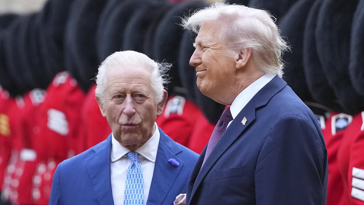 King Charles maintains poised diplomacy as Trump walks ahead during UK state visit