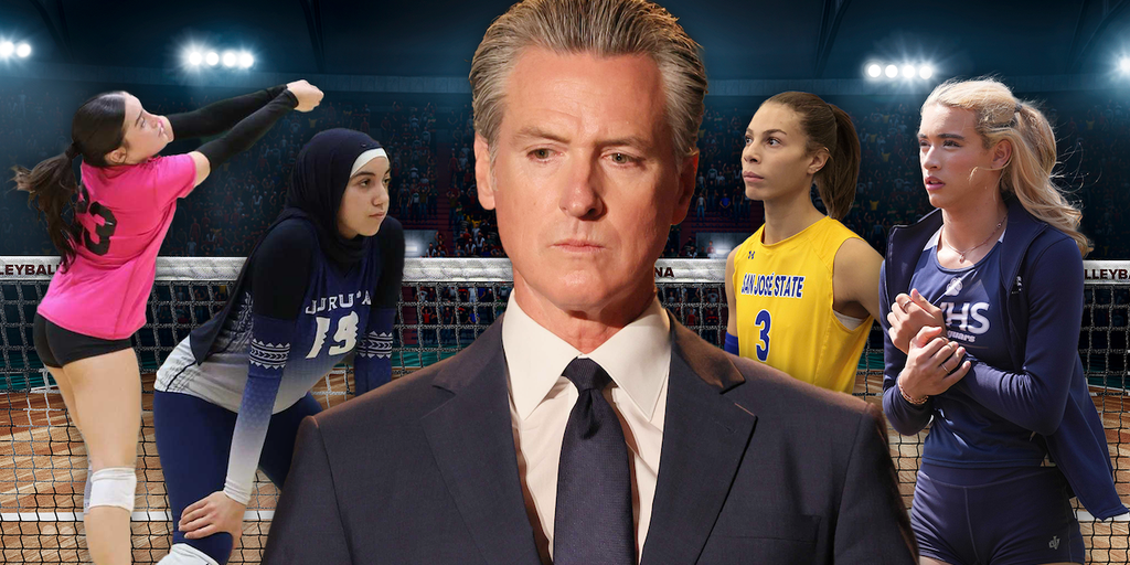 Gavin Newsom onstage