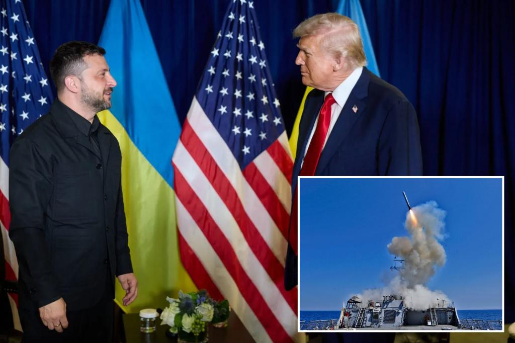 Zelensky reportedly pressed Trump for Tomahawk missiles in private meeting, report says
