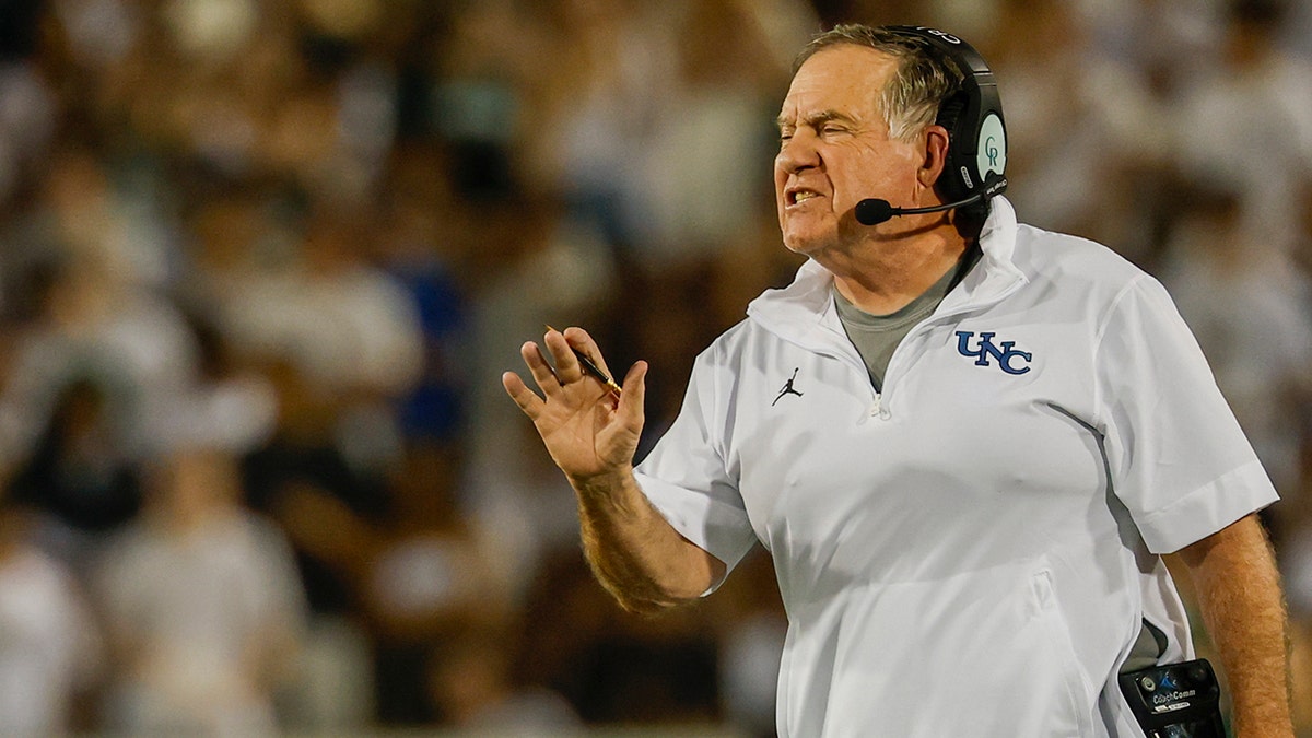 Bill Belichick at UNC press event