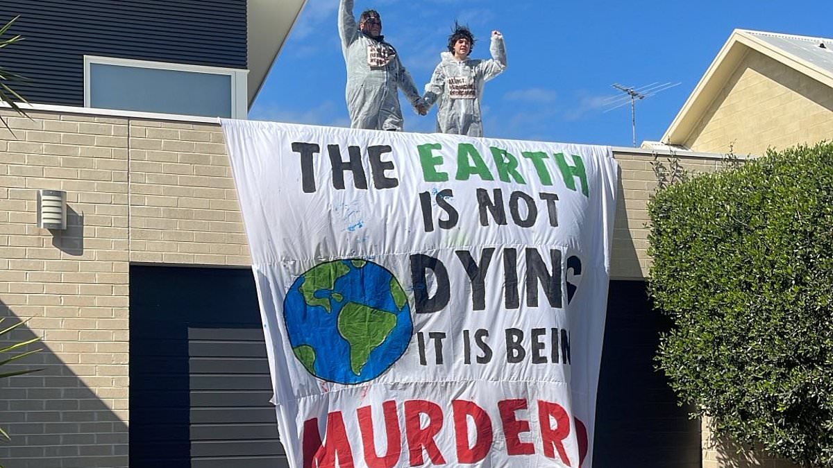 Climate activists protest Viva Energy CEO's home over Geelong LNG terminal plan