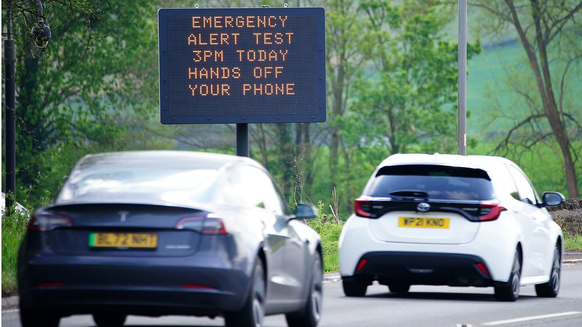 UK national emergency alert test set for Sunday; drivers warned to prepare to avoid fines and being startled