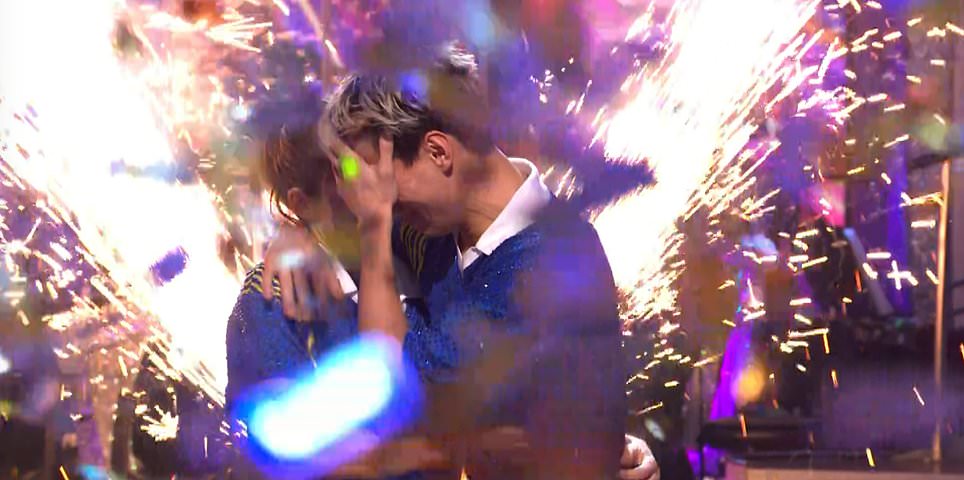 Amber Davies in emotional moment on final