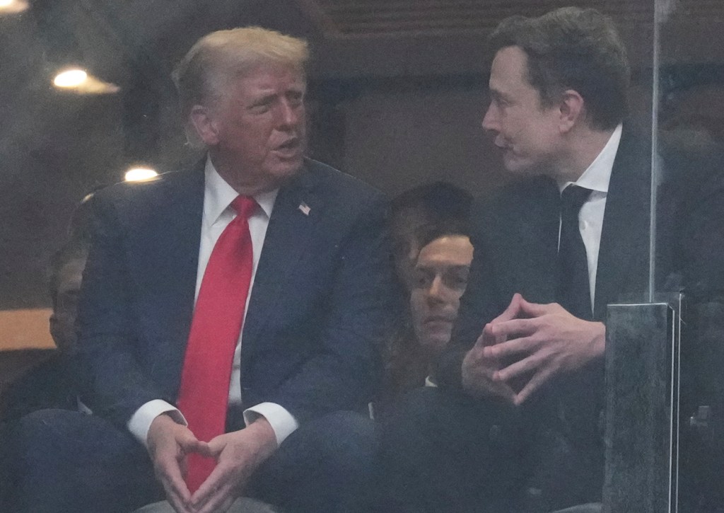 Trump and Musk at memorial