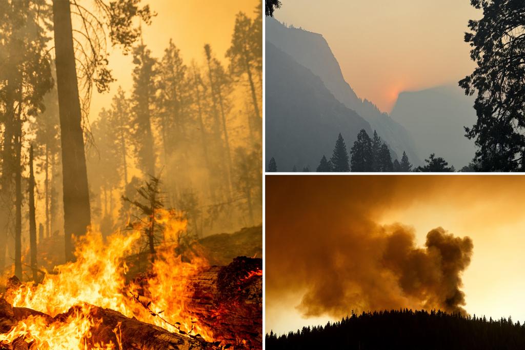 Garnet Fire sends dense smoke across California and Nevada; Yosemite air briefly 'hazardous'