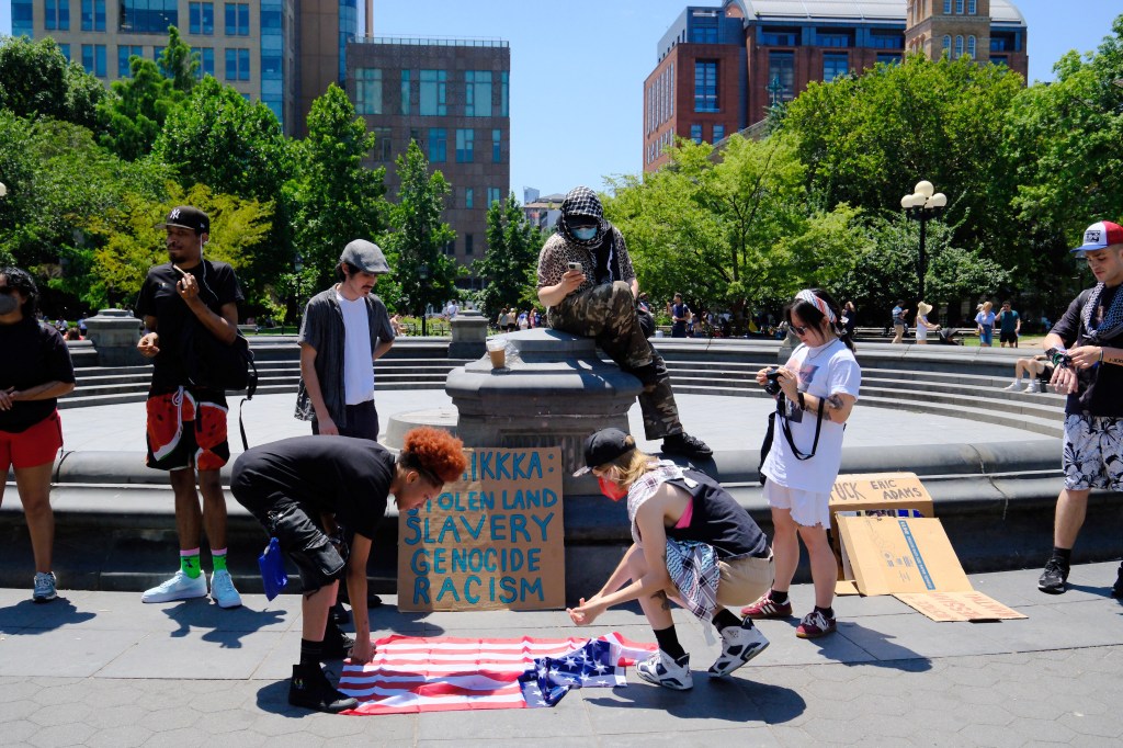 Protest at Washington Square Park
