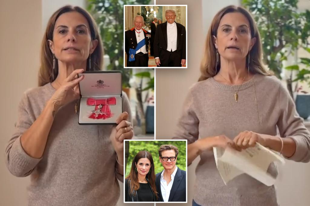 Livia Giuggioli tears up MBE, returns royal honor over Trump UK state visit