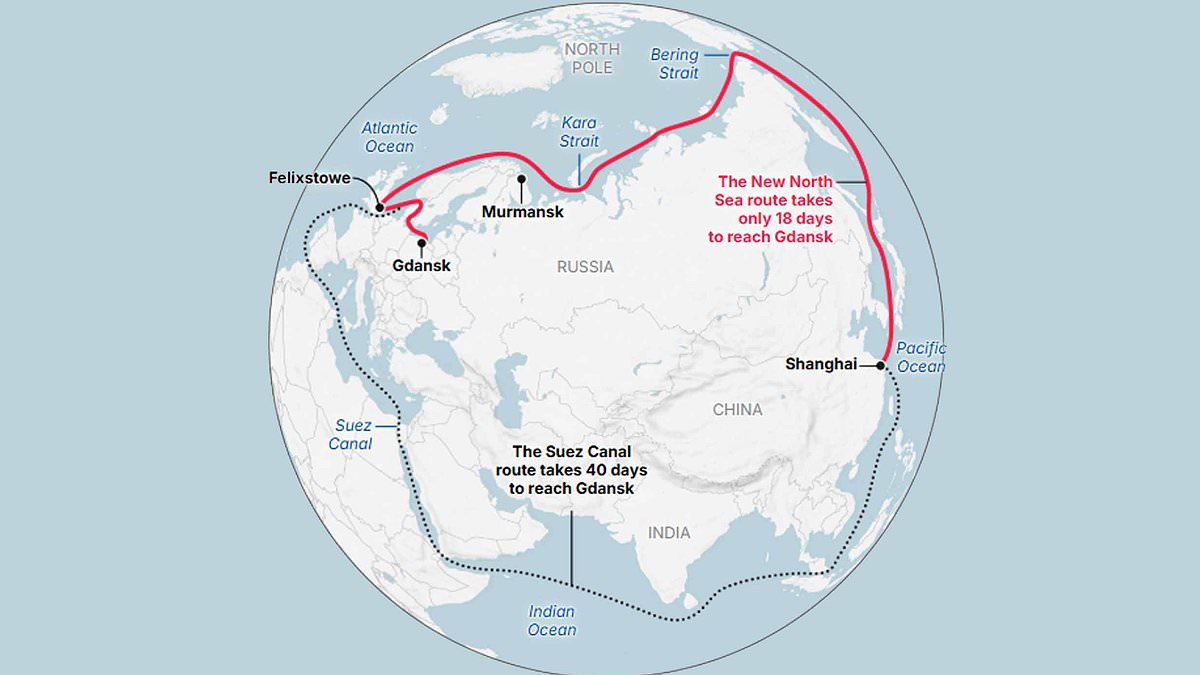 China tests Arctic route to Britain as NSR voyage halves travel time