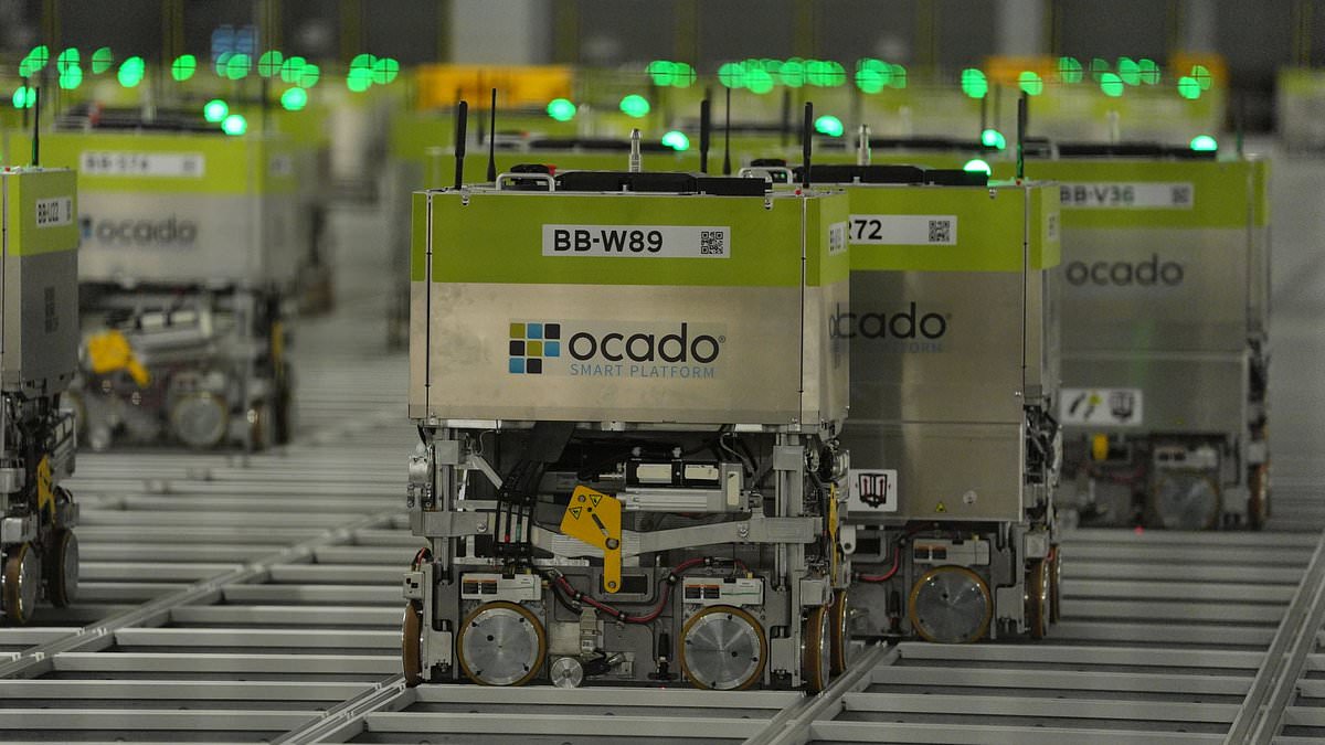 Ocado shares tumble after Kroger signals review of robotic fulfilment centres