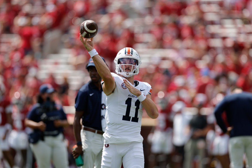 College football action at Kyle Field