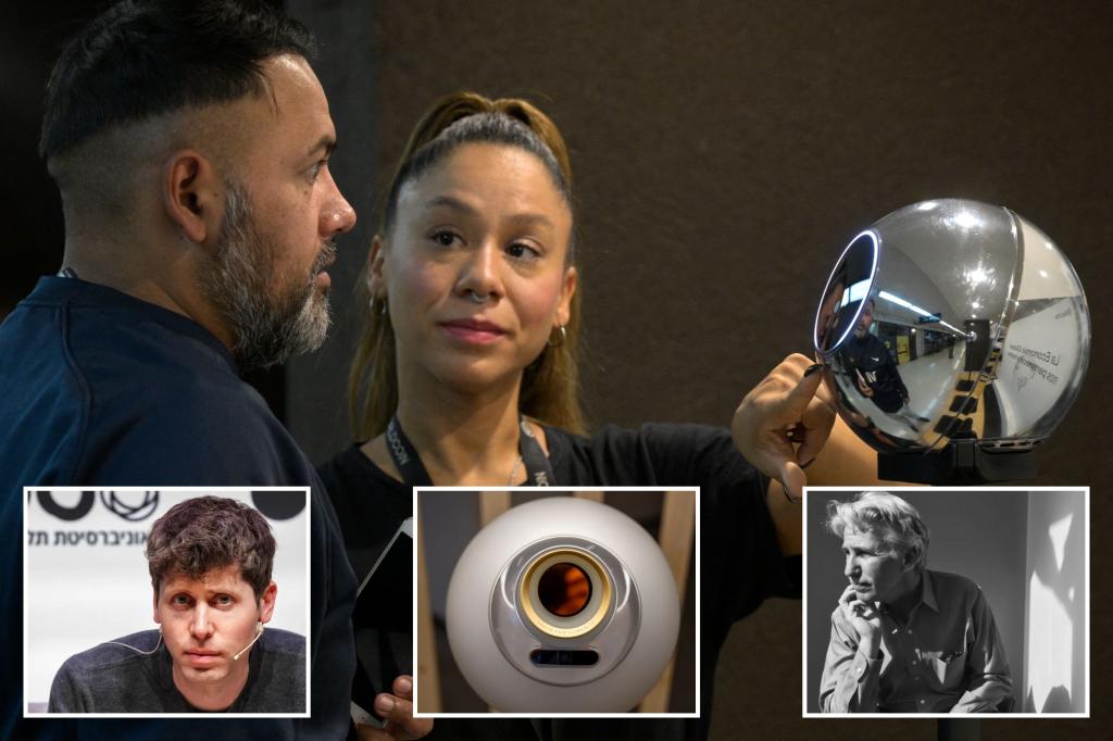 collage of Worldcoin imagery and Orbs