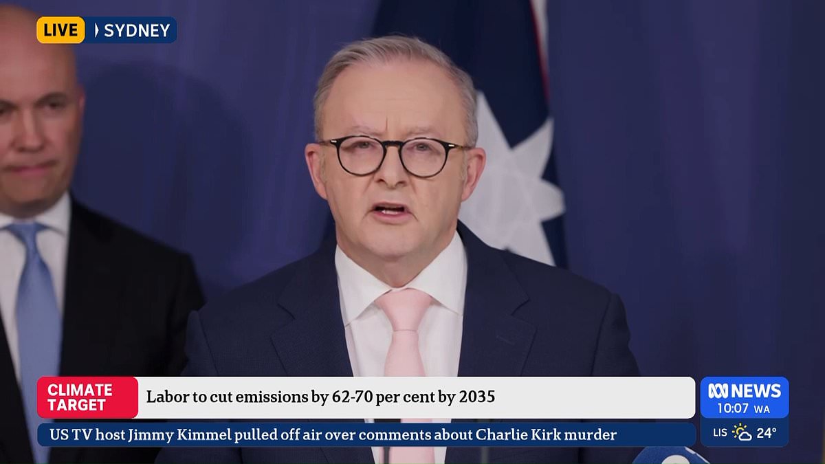 Australia sets target to cut emissions by up to 70% by 2035