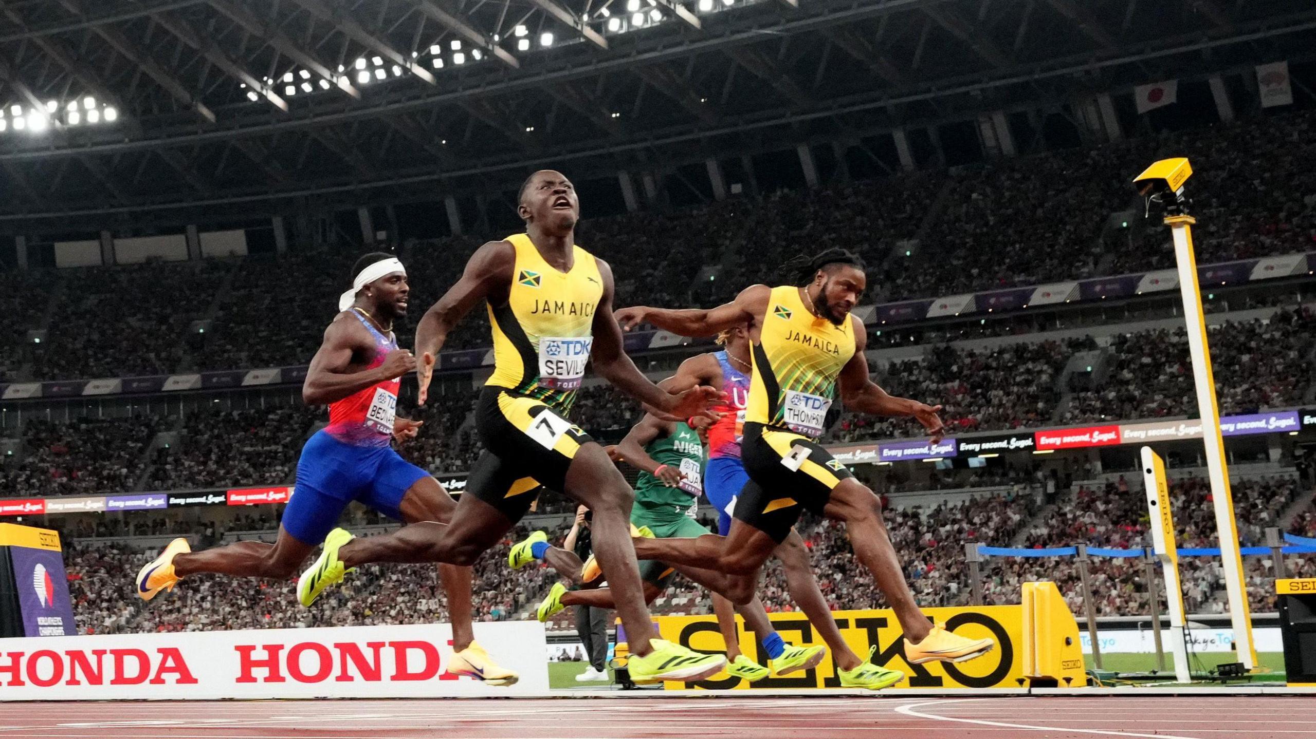 Oblique Seville's 9.77 Ends U.S. Run and Signals New Era for Jamaican Sprinting