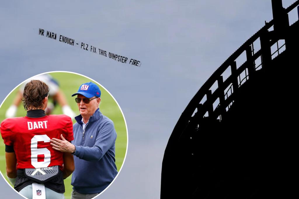 Banner in Giants colors