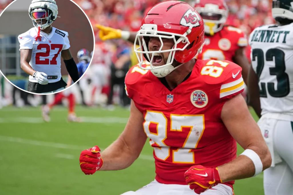 Giants prepare to cover Travis Kelce as Nubin eyes assignment vs Chiefs