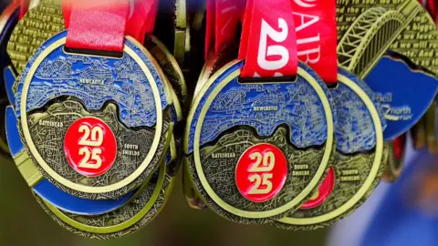 Great North Run 2025 medals show wrong route and are being sold online as 'error' collectibles