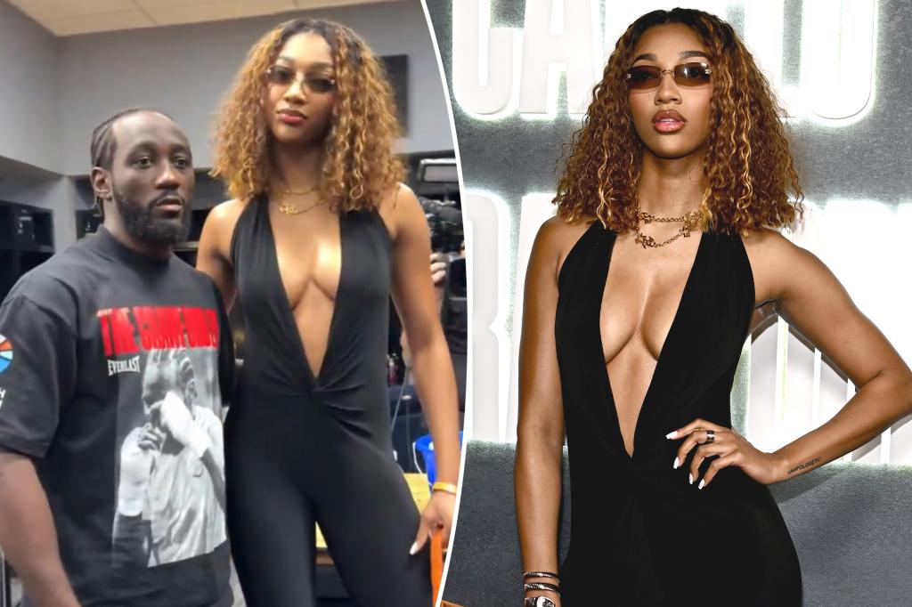 Angel Reese Poses with Terence Crawford at Canelo Fight, Draws Attention with Black Bodysuit