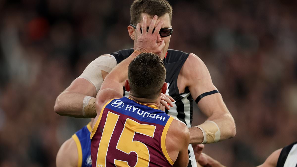 Zorko eye-swipe dominates AFL prelim final as Lions reach third straight Grand Final