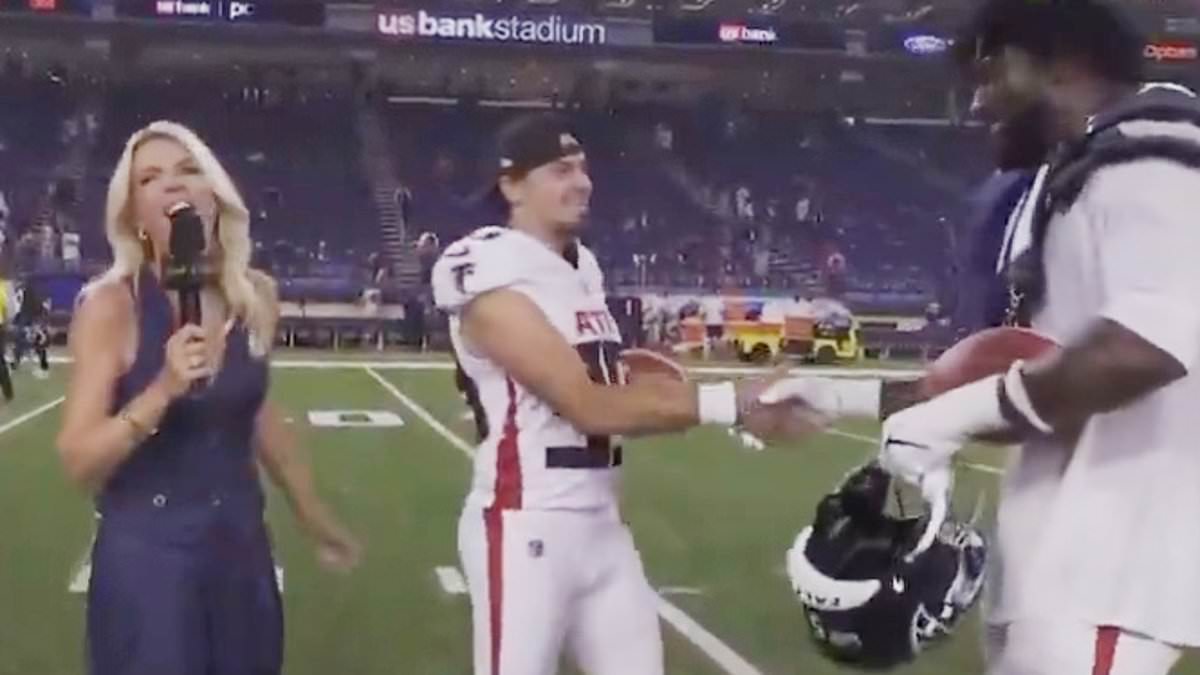 New Falcons kicker admits he didn't know teammate’s name during live postgame interview