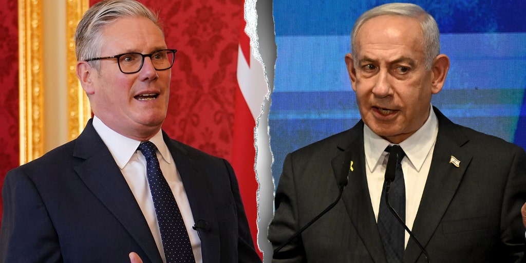 Starmer and Netanyahu display split