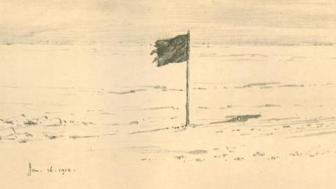 Mast and rigging remnants