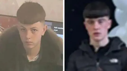 Debris and a burnt vehicle in Ely