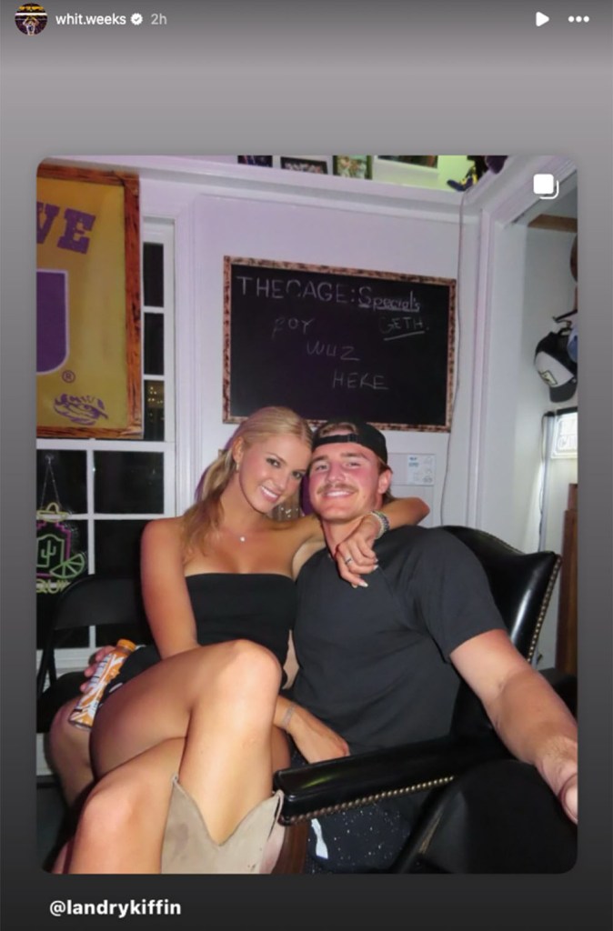 Lane Kiffin’s daughter Landry dating LSU star Whit Weeks ahead of big game