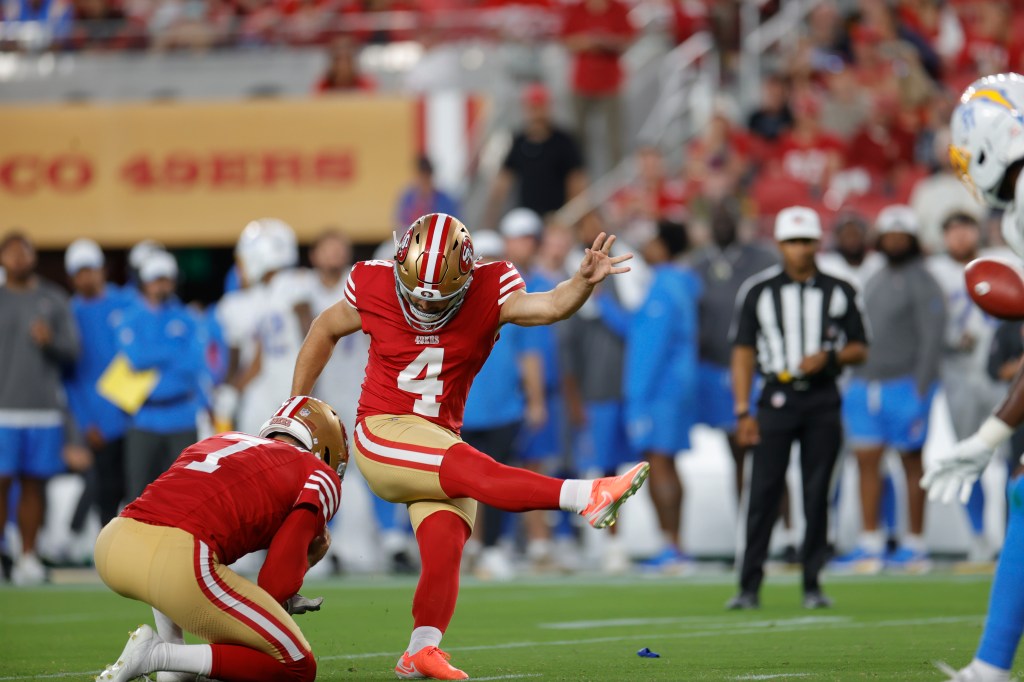 Moody kicks a field goal