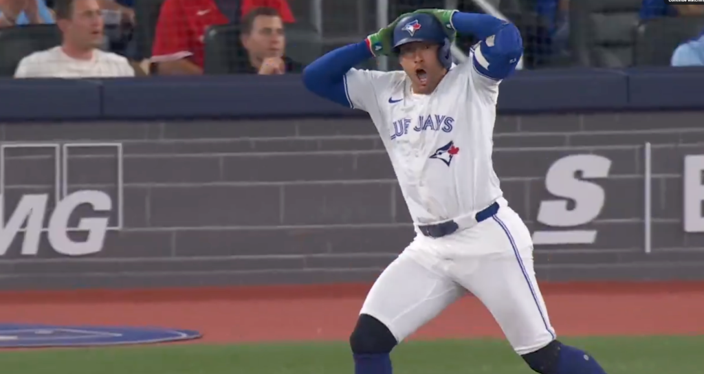 AL East standings graphic