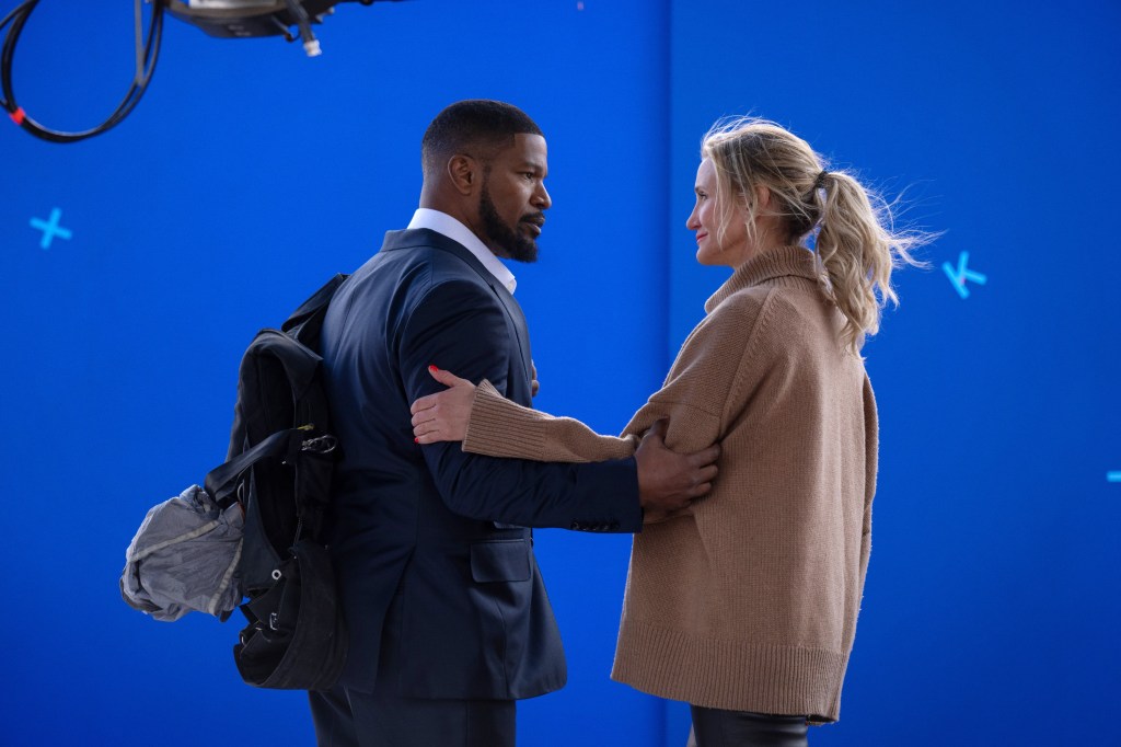 On the set of Back in Action