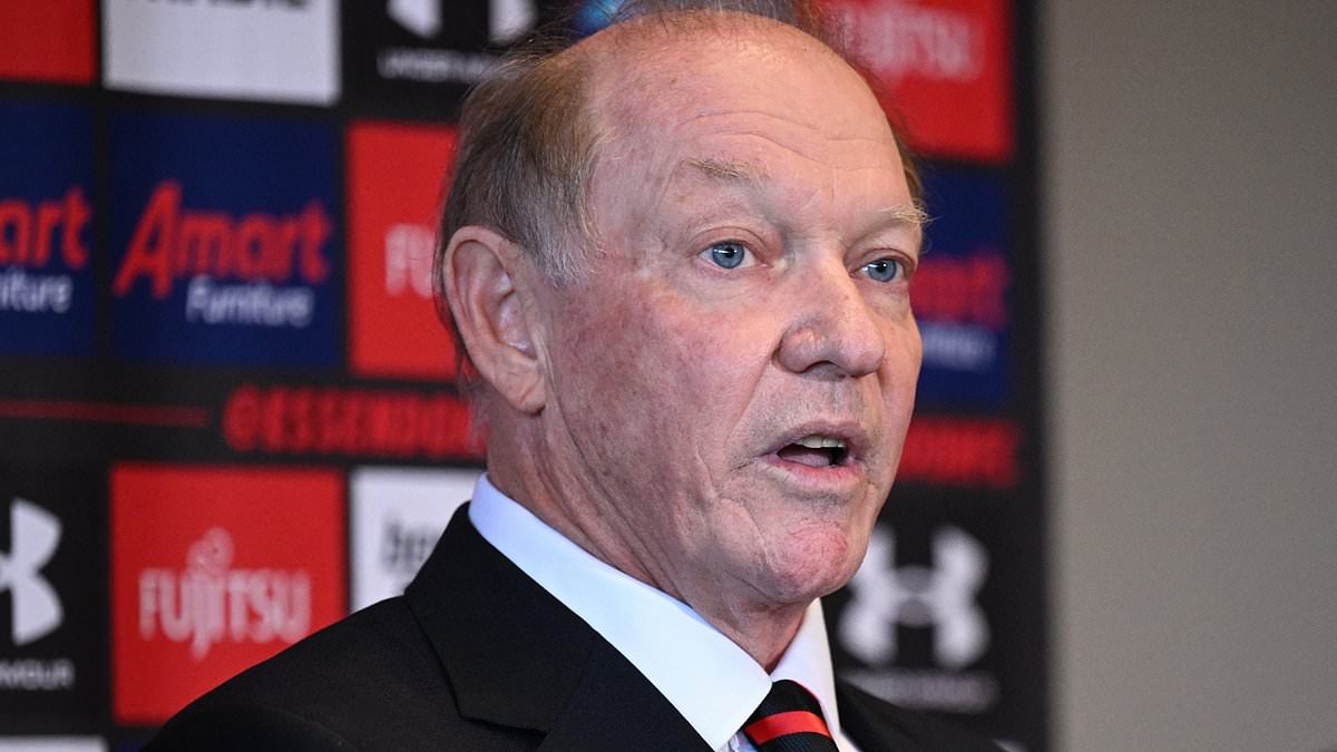 Essendon president admits insulting club legend Ted Fordham in heated phone call