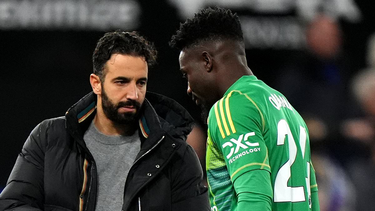 Ruben Amorim says Andre Onana struggled with pressure at Manchester United before loan to Trabzonspor