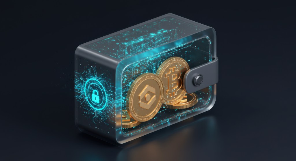 3d rendering of secure digital wallet