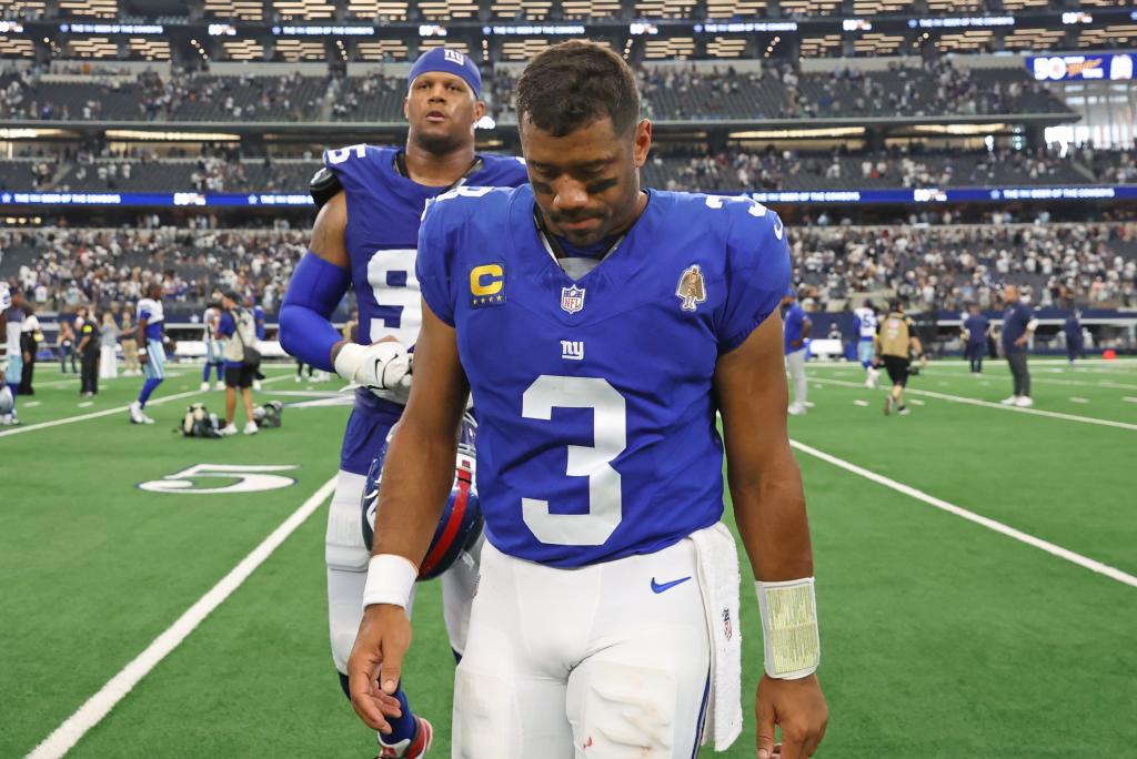 Giants' Russell Wilson Throws Overtime Interception; Cowboys Win on 46-Yard Field Goal