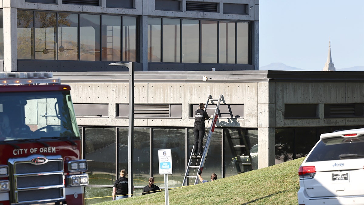 FBI evidence search at the Charlie Kirk assassination