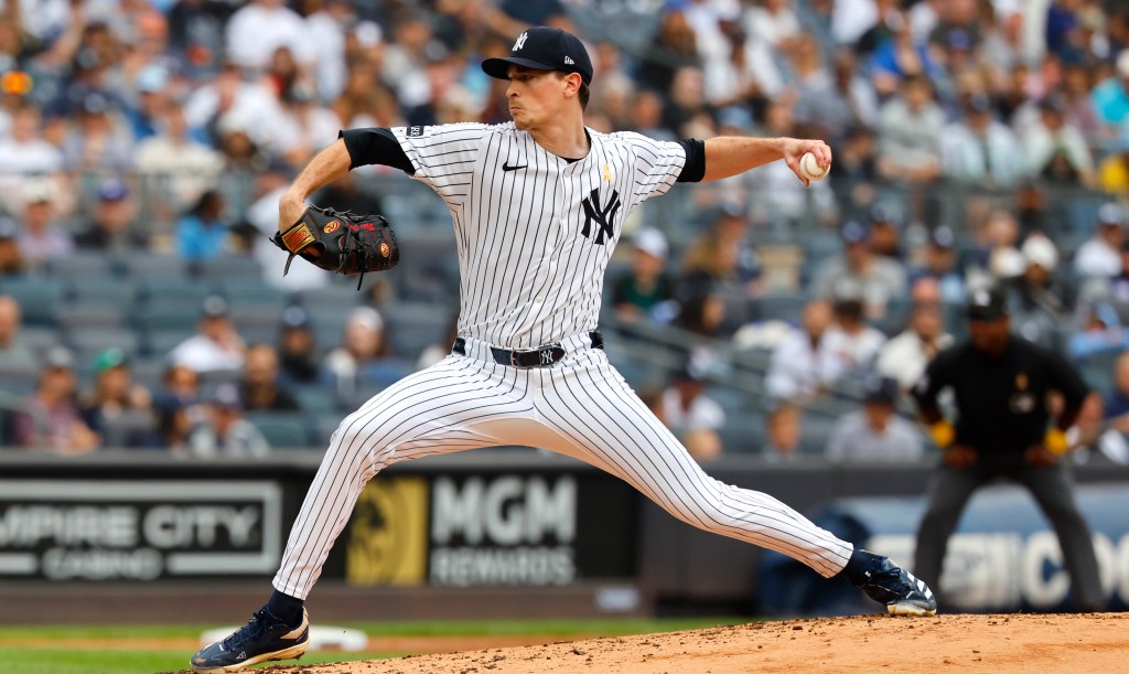 Max Fried pitches during the second inning