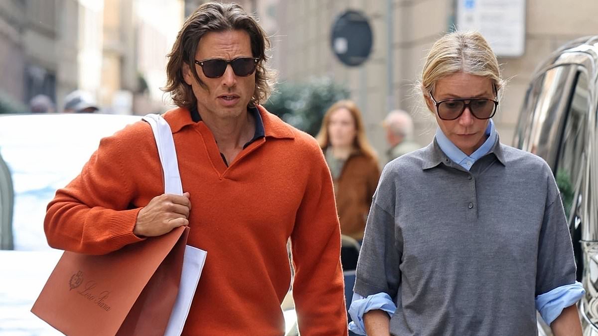 Brad Falchuk Carries Gwyneth Paltrow’s Shopping Bags in Milan as Couple Marks Anniversary