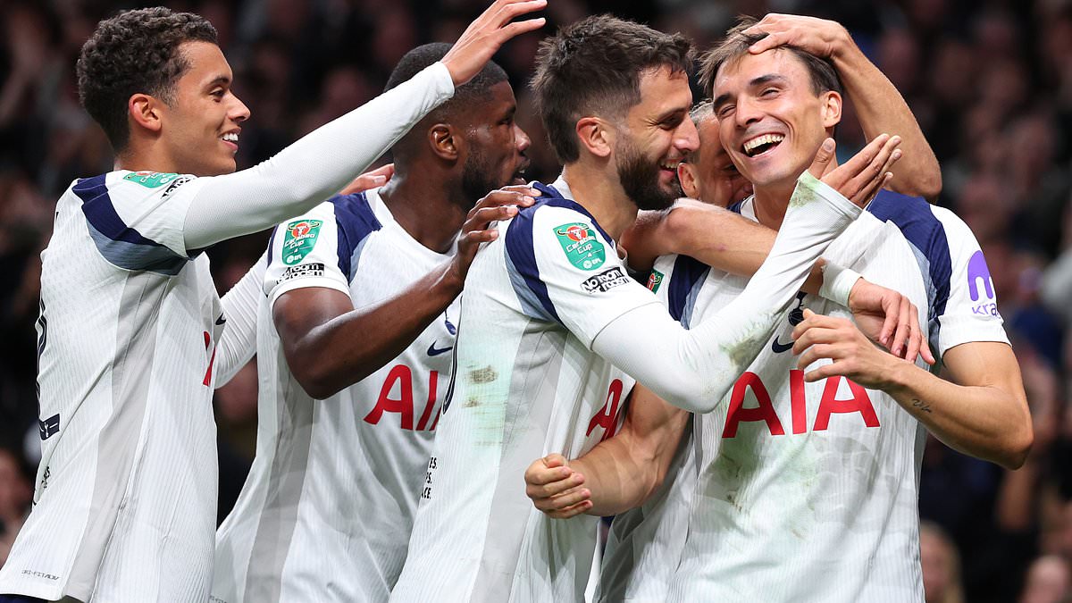 Tottenham cruise to 3-0 Carabao Cup win over Doncaster as Palhinha's overhead kick ignites the spirit
