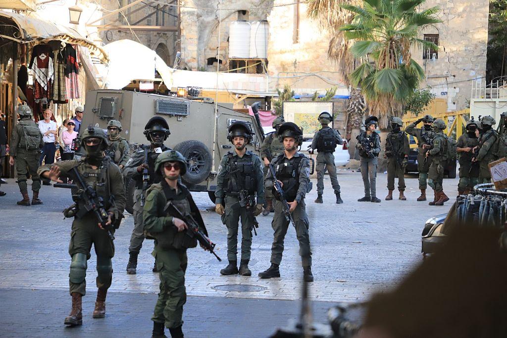 Israeli soldiers in Hebron