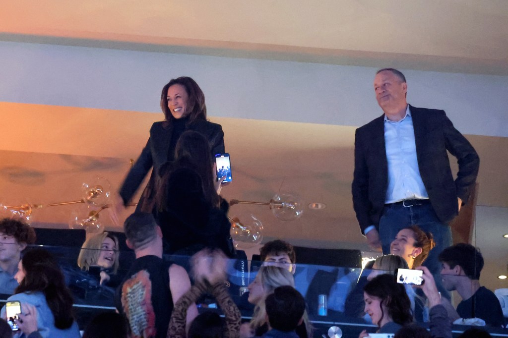 Former Vice President Kamala Harris at FireAid