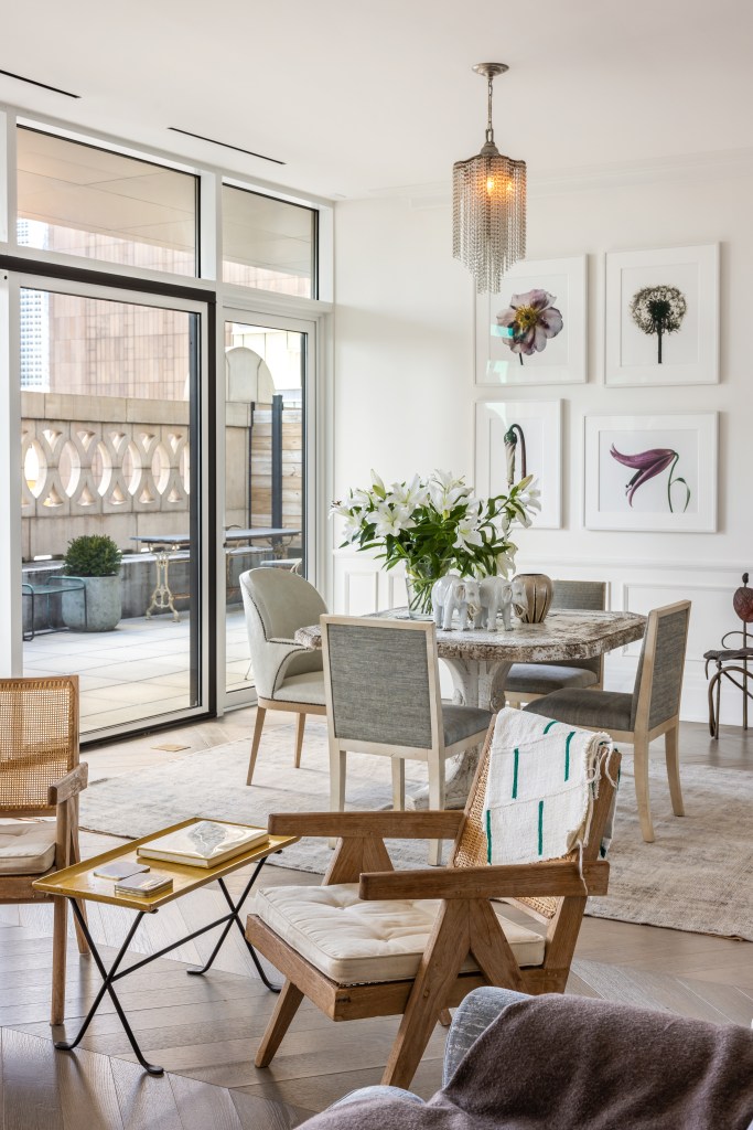 Building terrace and skyline