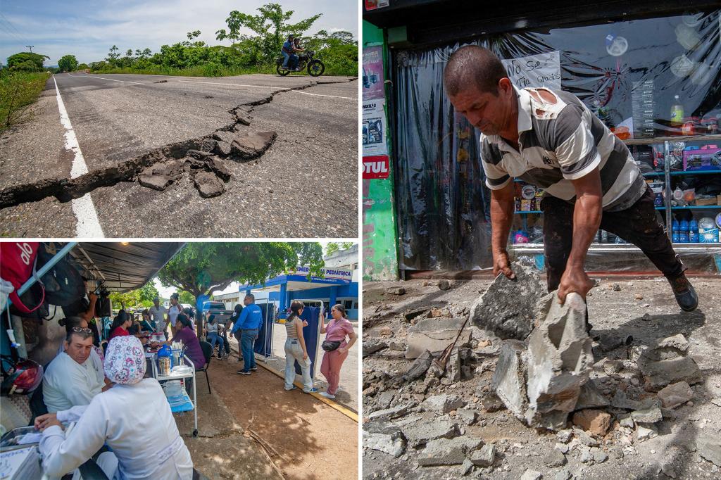 Series of strong earthquakes rattle Venezuela, Colombia as residents flee