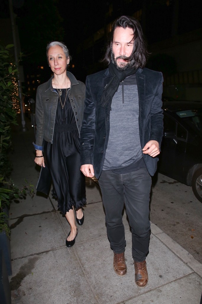 Keanu Reeves and Alexandra Grant dinner outing