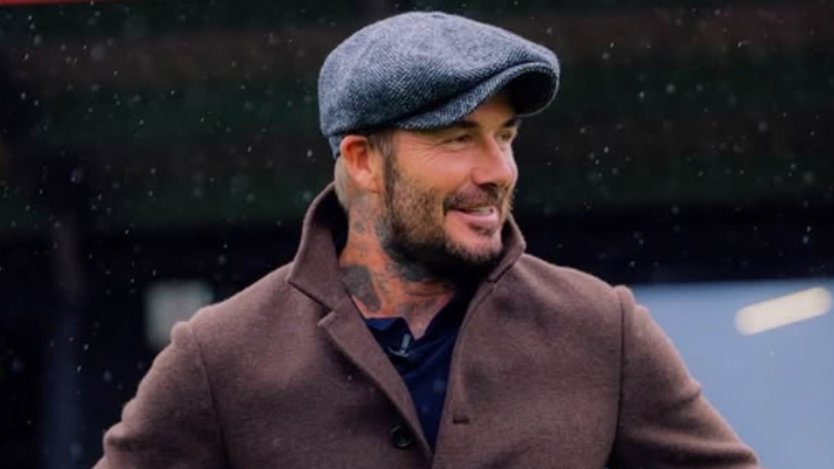 Beckham visits Salford City as throne spectacle marks club's revival