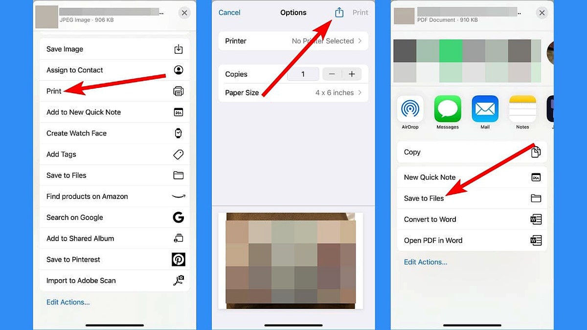 A page explaining how to save a file as a PDF