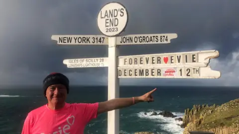 Man completes 3,700-mile UK walk in memory of teenager, raises more than £15,000