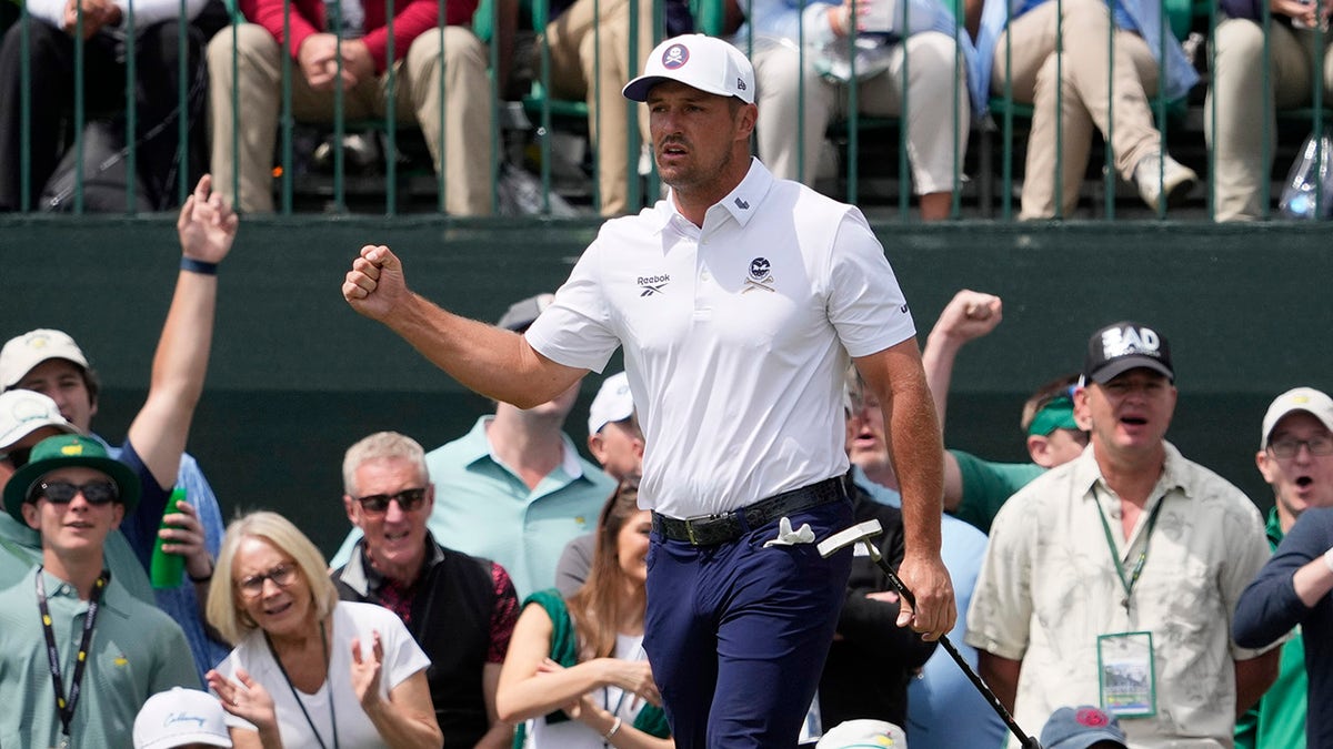 Bryson DeChambeau at practice