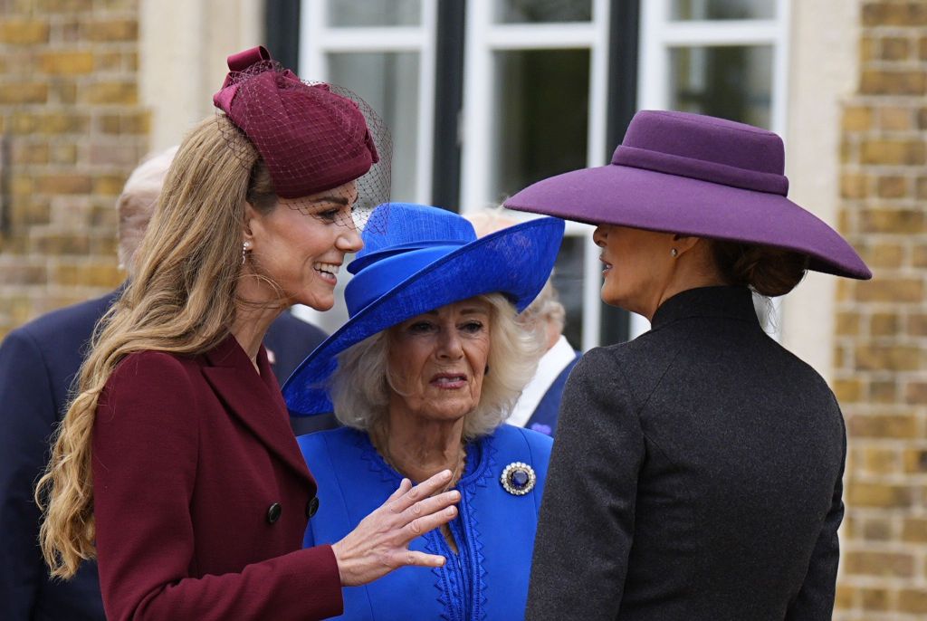 Princess of Wales, Queen Camilla, and Melania Trump at Windsor